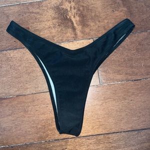 black, high waisted, cheeky, perfect condition, never been worn, swimsuit